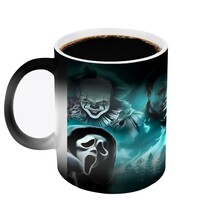 Horror Movie Teal Smoke Villains Magic Mug | Heat Reactive Color Changing MAGIC MUG (11oz) | Free Ship - Thumbnail 5
