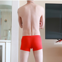 Wholesale 3PK Men's sexy underwear lingerie youth elephant tube physiological modal boxer briefs L430 - Thumbnail 1