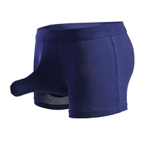 Wholesale 3PK Men's sexy underwear lingerie youth elephant tube physiological modal boxer briefs L430 - Thumbnail 5