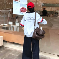 RETRO GRAY POLO SWEATSHIRT - Thumbnail 3