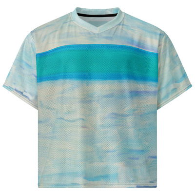 Boxy football jersey - horizon