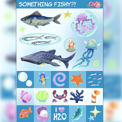 Something fishy?! stickersheet - Thumbnail 4