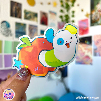 Dog Worm Sticker