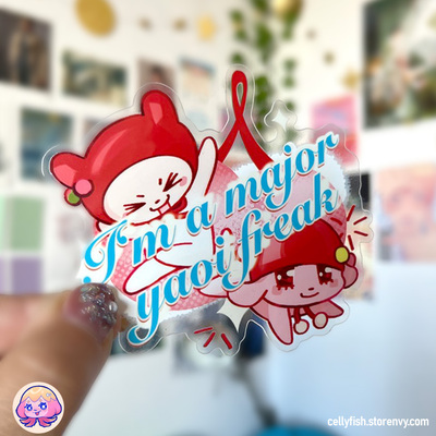 Major yaoi freak sticker