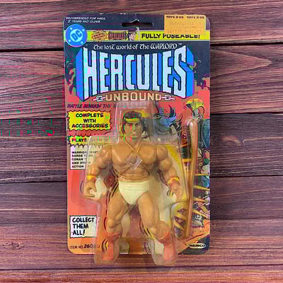Vintage remco hercules figure (carded)