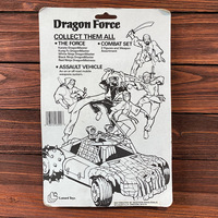 Vintage Dragon Force Kung Fu Figure - Purple (Carded) - Thumbnail 1