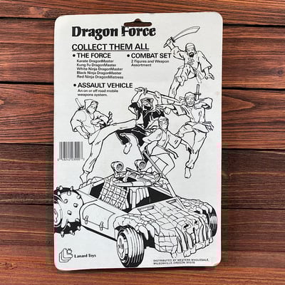 Vintage dragon force kung fu figure - blue (carded)