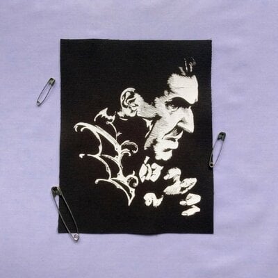 Bela lugosi & bat wings horror punk sew-on patches