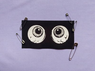 Eyeballs Horror Punk Sew-on Patches