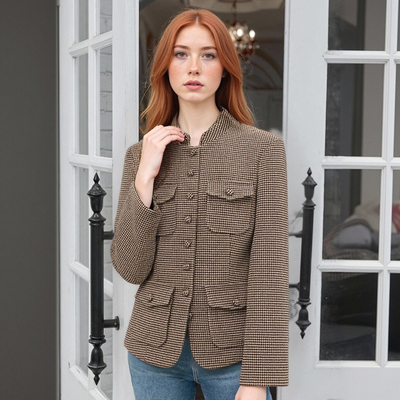 Street Fashion Plaid Jacket Long Sleeve Coat