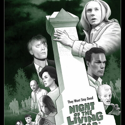 Night of the living dead print