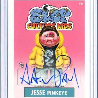 Slop culture kids aaron paul - celebrity auto card - Thumbnail 1