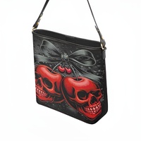 ​Dark Romance Leather Cherry Skull Crossbody Bag - Free Ship JTPRT  - Thumbnail 5