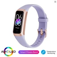 LIGE 1.1" AMOLED Smartwatch for Women & Men – Fitness Tracker, Heart Rate, Waterproof Sports Smart Bracelet (Pink, Black, Grey, Claret, Purple) - Thumbnail 3