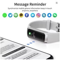 LIGE 1.1" AMOLED Smartwatch for Women & Men – Fitness Tracker, Heart Rate, Waterproof Sports Smart Bracelet (Pink, Black, Grey, Claret, Purple) - Thumbnail 4