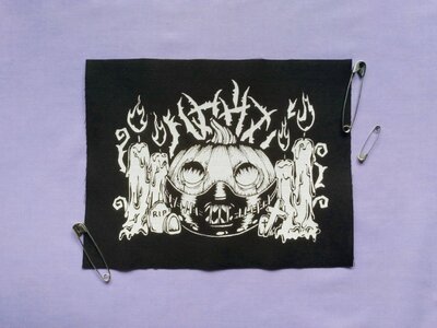 Jack-o-Lantern with Hannibal Mask Horror Sew-on Patches