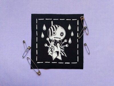 NEW! Voodoo Teru Teru Bozu Japanese Kawaii Punk Sew-on Patches