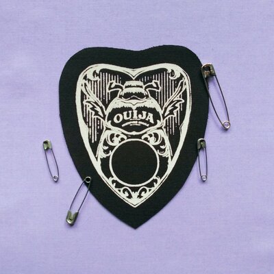 Beetle ouija planchette steampunk goth sew-on patches