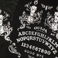 Ouija Board Moth & Candles Steampunk Goth Sew-on Patches - Thumbnail 3