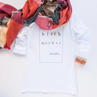 Birth Mother Means Beautiful Long-sleeve T-Shirt - Thumbnail 6