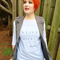 Birth Mother Means Beautiful Long-sleeve T-Shirt - Thumbnail 5
