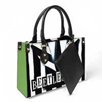 Leather "BeetleJuice BeetleJuice BeetleJuice" Bag | Long Strap and Inner Bag | Free Ship - Thumbnail 3