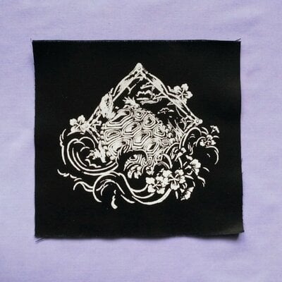 Turtle with waves & frame japanese sew-on patches