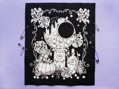 NEW! Witchy Crystals Gumball Machine Kawaii Goth Sew-on Patches