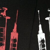 Syringe Cyberpunk Horror Sew-on Patches - Thumbnail 4