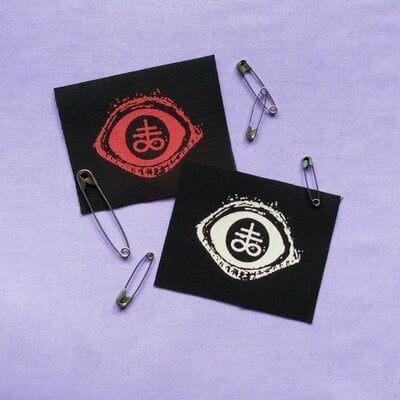 Satanic laveyan eye metal punk sew-on patches