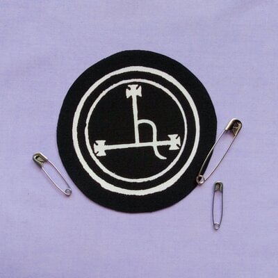 Sigil of lilith satanic goth punk sew-on patches
