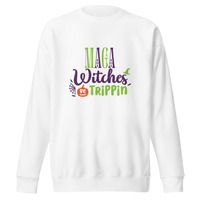 MAGA WITCHES BE TRIPPIN/ FUNNY POLITICAL SHIRT/ HALLOWEEN Unisex Premium Sweatshirt - Thumbnail 14