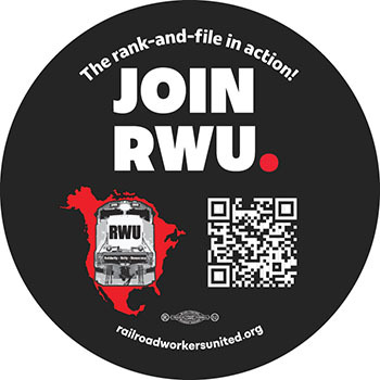 STICKER: "Join RWU - The Rank & File in Action!"
