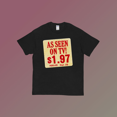 As Seen On tv T Shirt Black