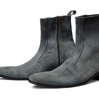 Crafted Leather Gray Suede Leather Jodhpur Boot - Thumbnail 1