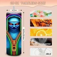 The Nun/Valek Neon Devilish Glow Tumbler | The Conjuring | 20oz Stainless Steel Tumbler | Free Ship - Thumbnail 2