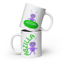 Cartoon Alien Space Car Mug - Thumbnail 5