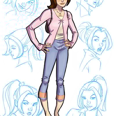 Kitty pryde model sheet