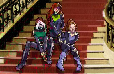 Rogue, Jean and Kitty