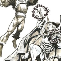 Commission - Black and White - 2 Characters - Thumbnail 1
