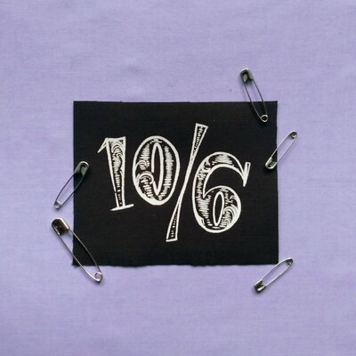 Alice in wonderland mad hatter 10/6 label steampunk sew-on patches