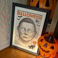 Halloween Boogeyman Mask Art Print - Thumbnail 3