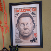 Halloween Boogeyman Mask Art Print - Thumbnail 1