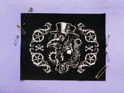Plague Doctor Goth Steampunk Patch