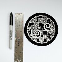 Japanese Crest with Fans & Kiku Flowers Sew-on Patches - Thumbnail 1