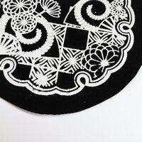 Japanese Crest with Fans & Kiku Flowers Sew-on Patches - Thumbnail 3