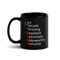 I Am Strong Word Power Mug - Thumbnail 1