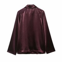 Street fashion casual satin jacket - Thumbnail 2