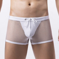 Sexy Fishnet Hollow Straps Athletic Supporter Knickers Crossdress Men's Lingerie Trunks Underpants Underwear Thongs Boxers Briefs  - Thumbnail 1