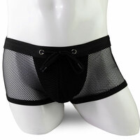 Sexy Fishnet Hollow Straps Athletic Supporter Knickers Crossdress Men's Lingerie Trunks Underpants Underwear Thongs Boxers Briefs  - Thumbnail 6